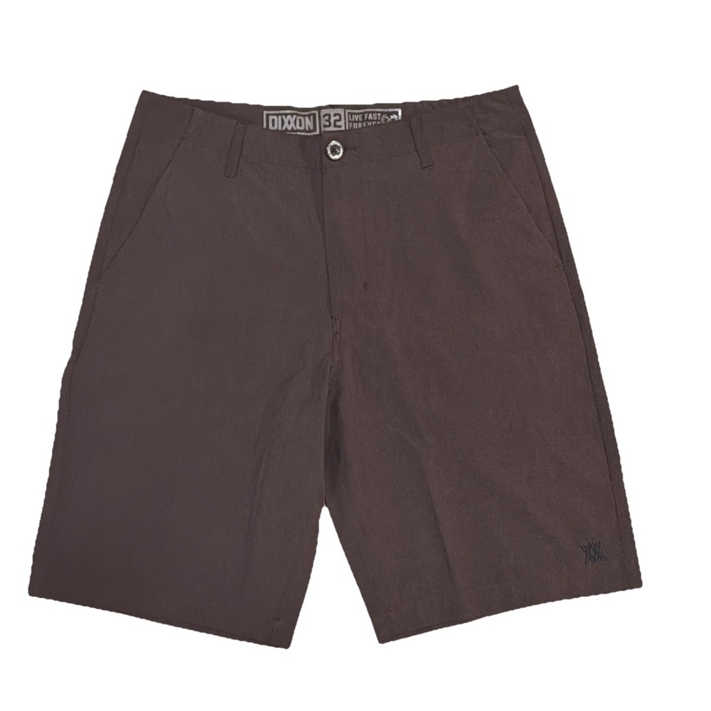 Dixxon Shorts Men 32x10 Brown Stretch Chino‎ Lightweight Performance Outdoor